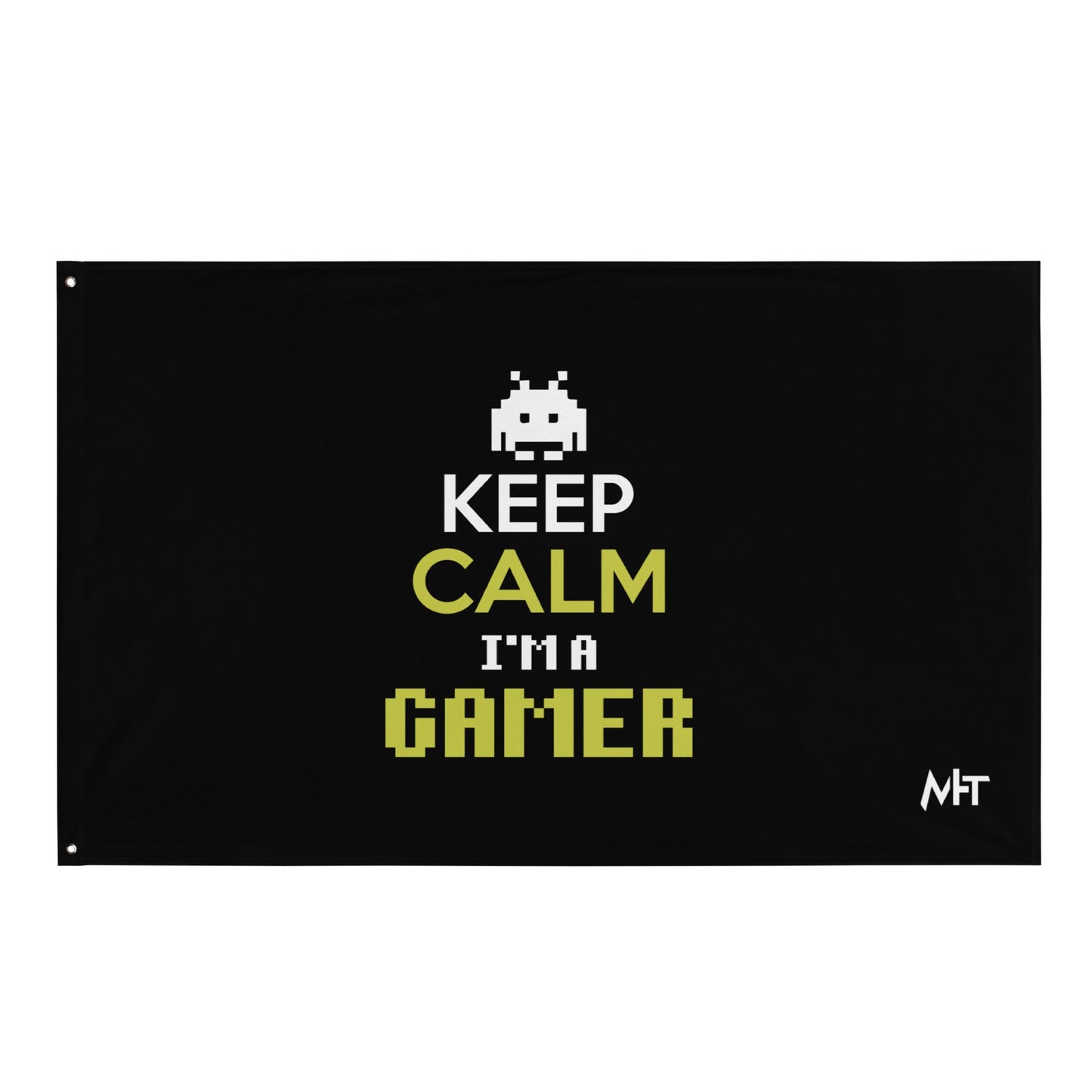 Keep Calm and I am a Gamer - Flag by DarkByteGear