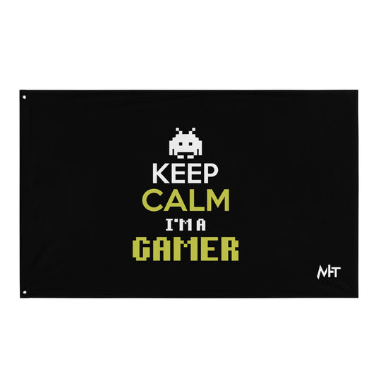 Keep Calm and I am a Gamer - Flag by DarkByteGear