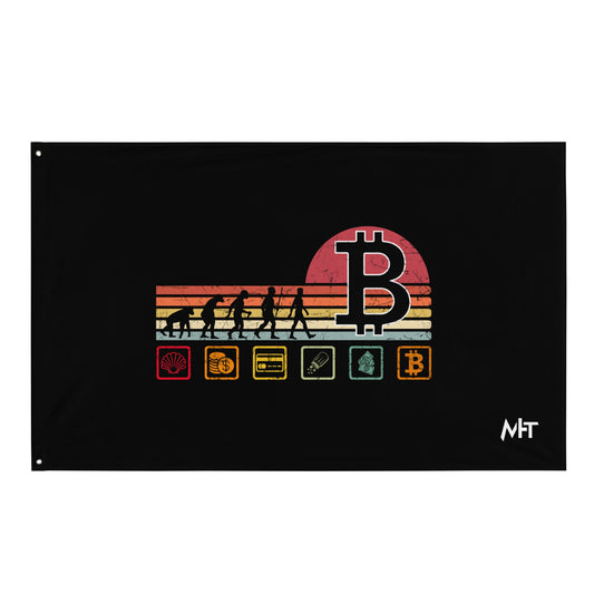 Bitcoin Evolution - Flag by DarkByteGear