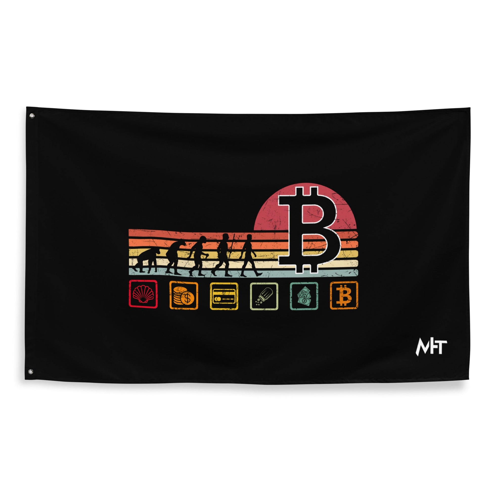 Bitcoin Evolution - Flag by DarkByteGear