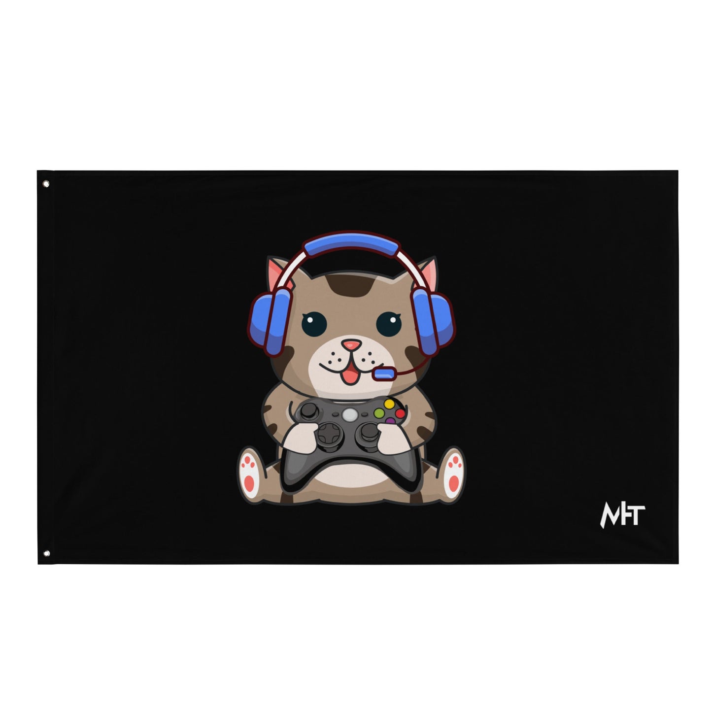 Gamer Cat - Flag by DarkByteGear