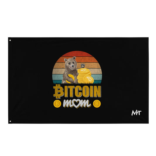 Bitcoin Mom -Flag by DarkByteGear