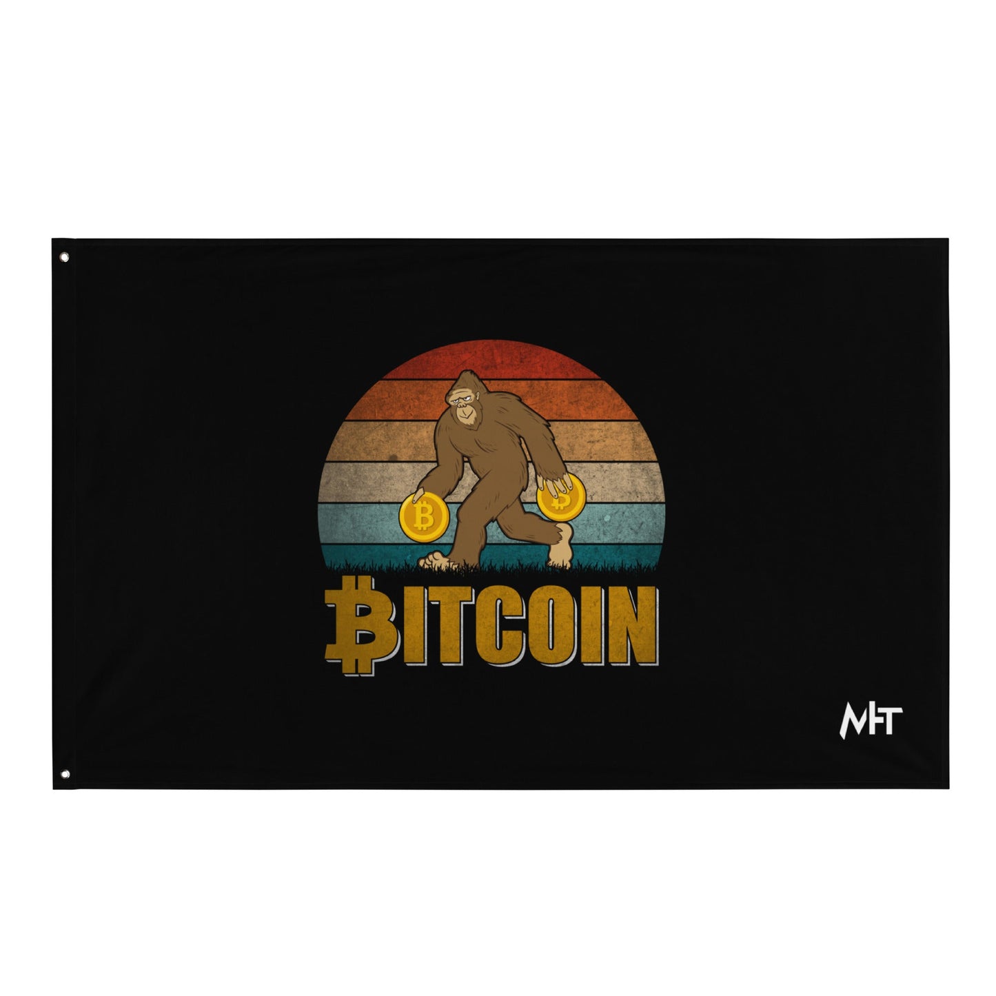 Bitcoin Ape - Flag by DarkByteGear
