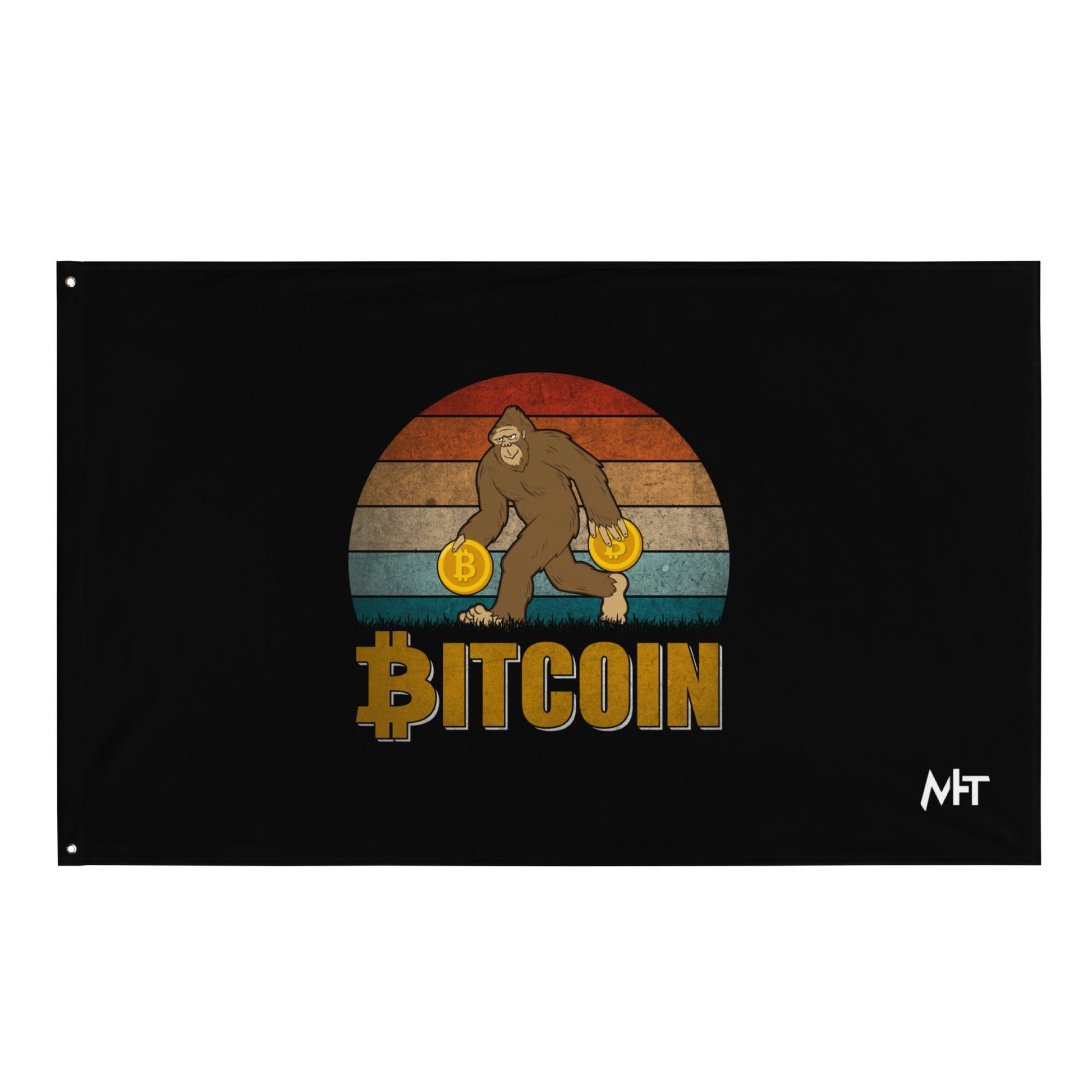 Bitcoin Ape - Flag by DarkByteGear