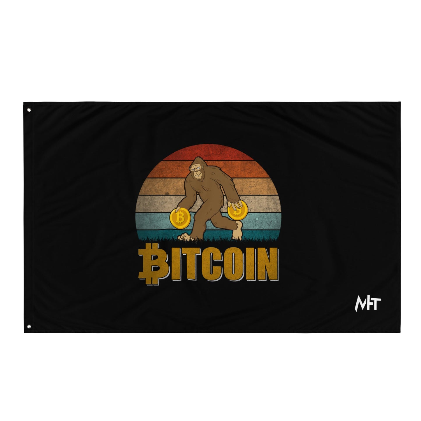 Bitcoin Ape - Flag by DarkByteGear