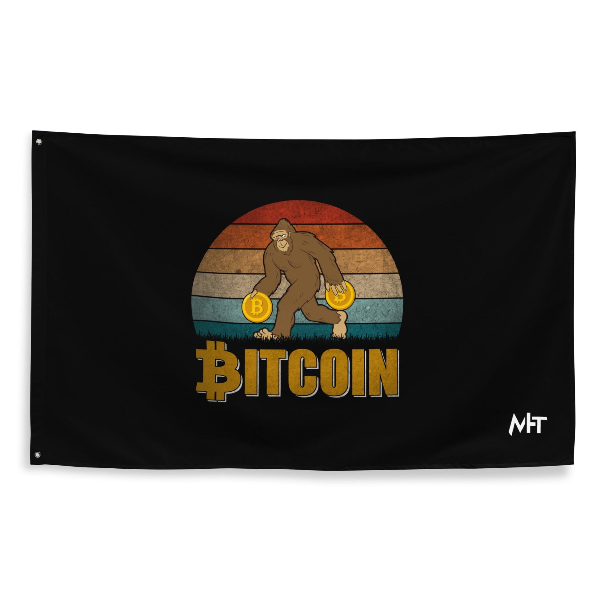 Bitcoin Ape - Flag by DarkByteGear