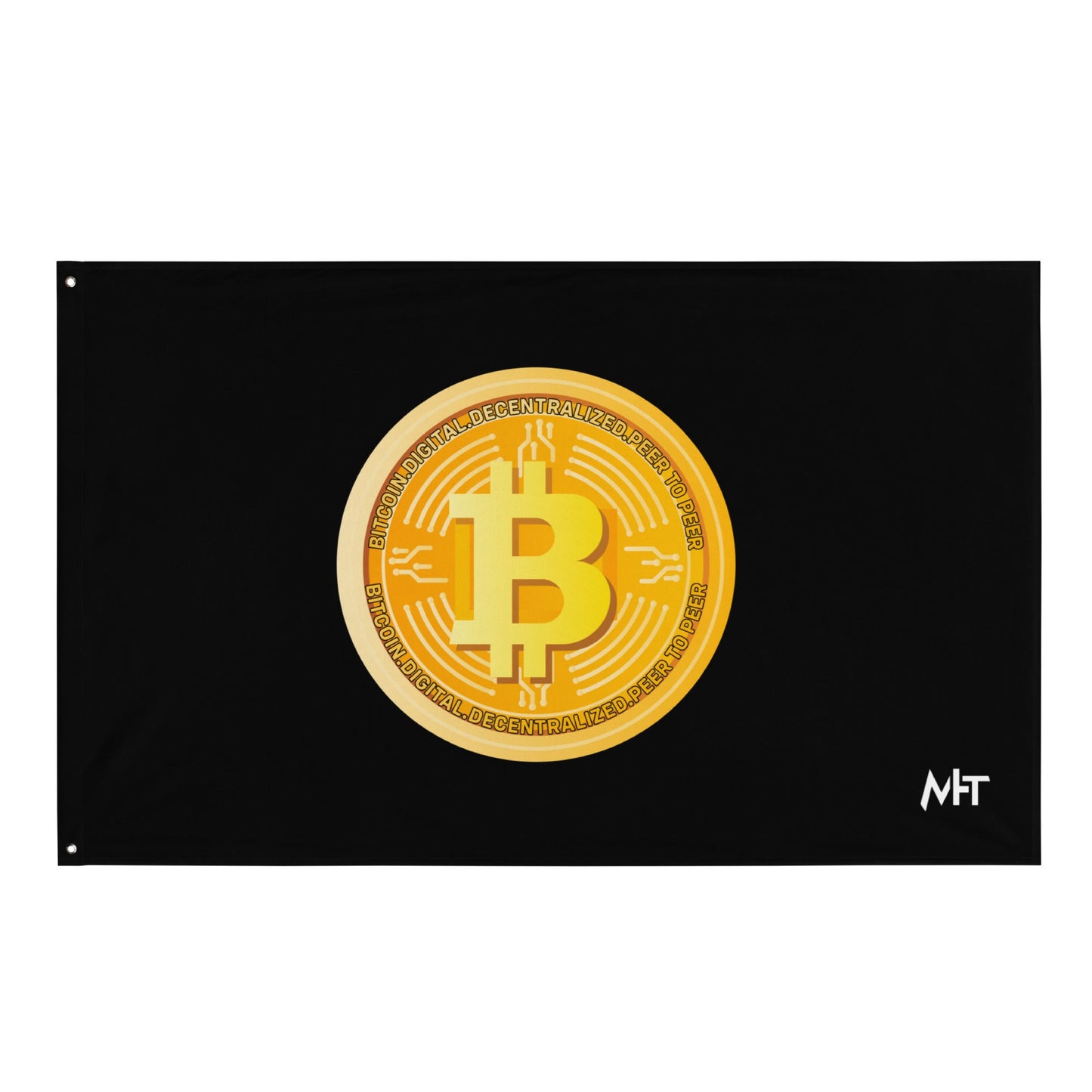 Bitcoin Medal - Flag by DarkByteGear