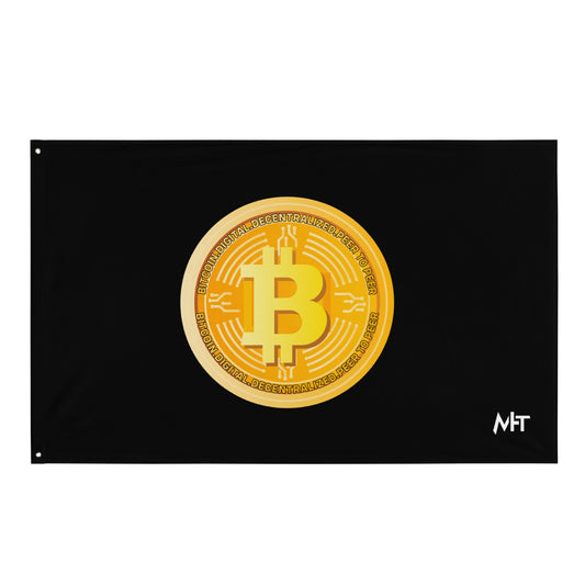 Bitcoin Medal - Flag by DarkByteGear