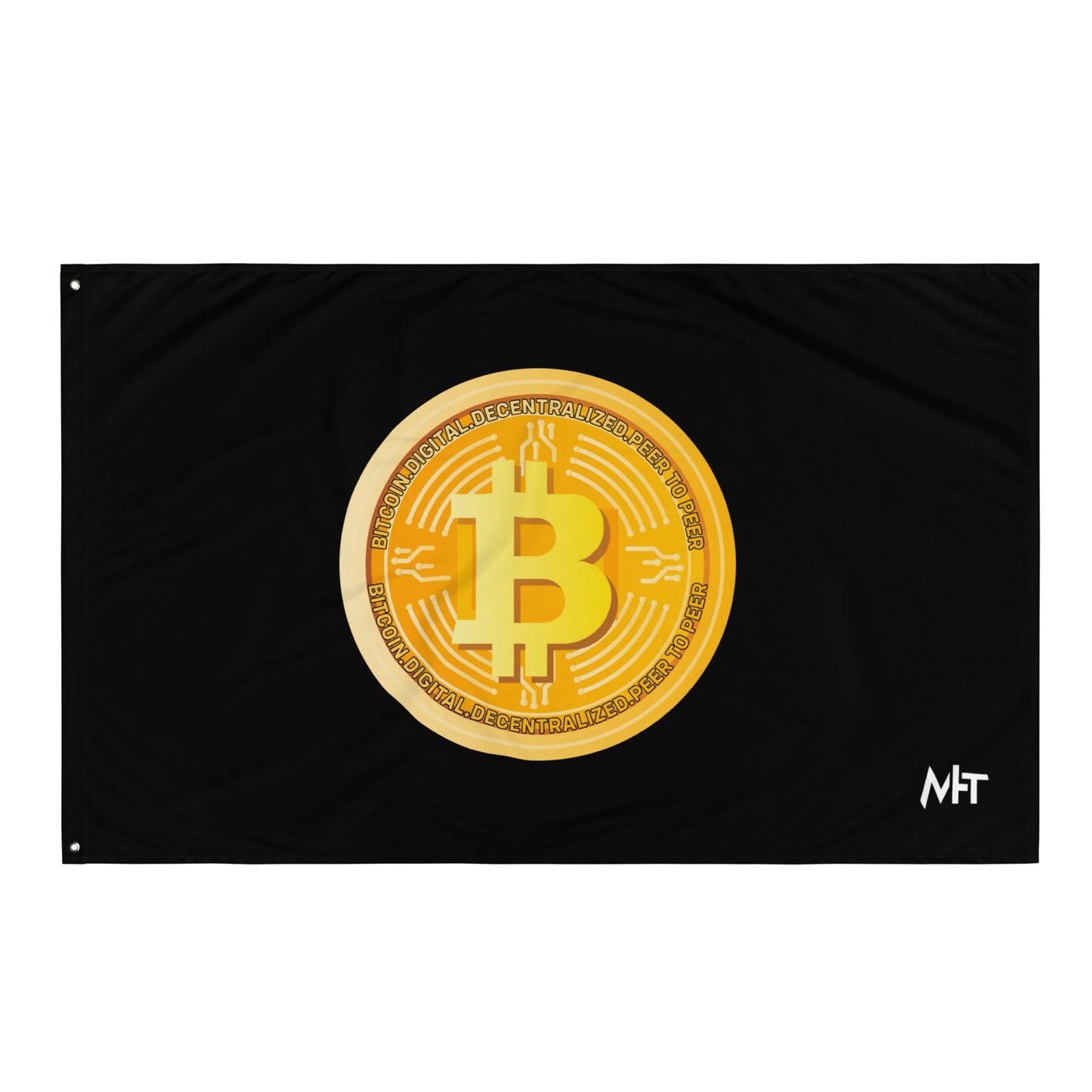 Bitcoin Medal - Flag by DarkByteGear