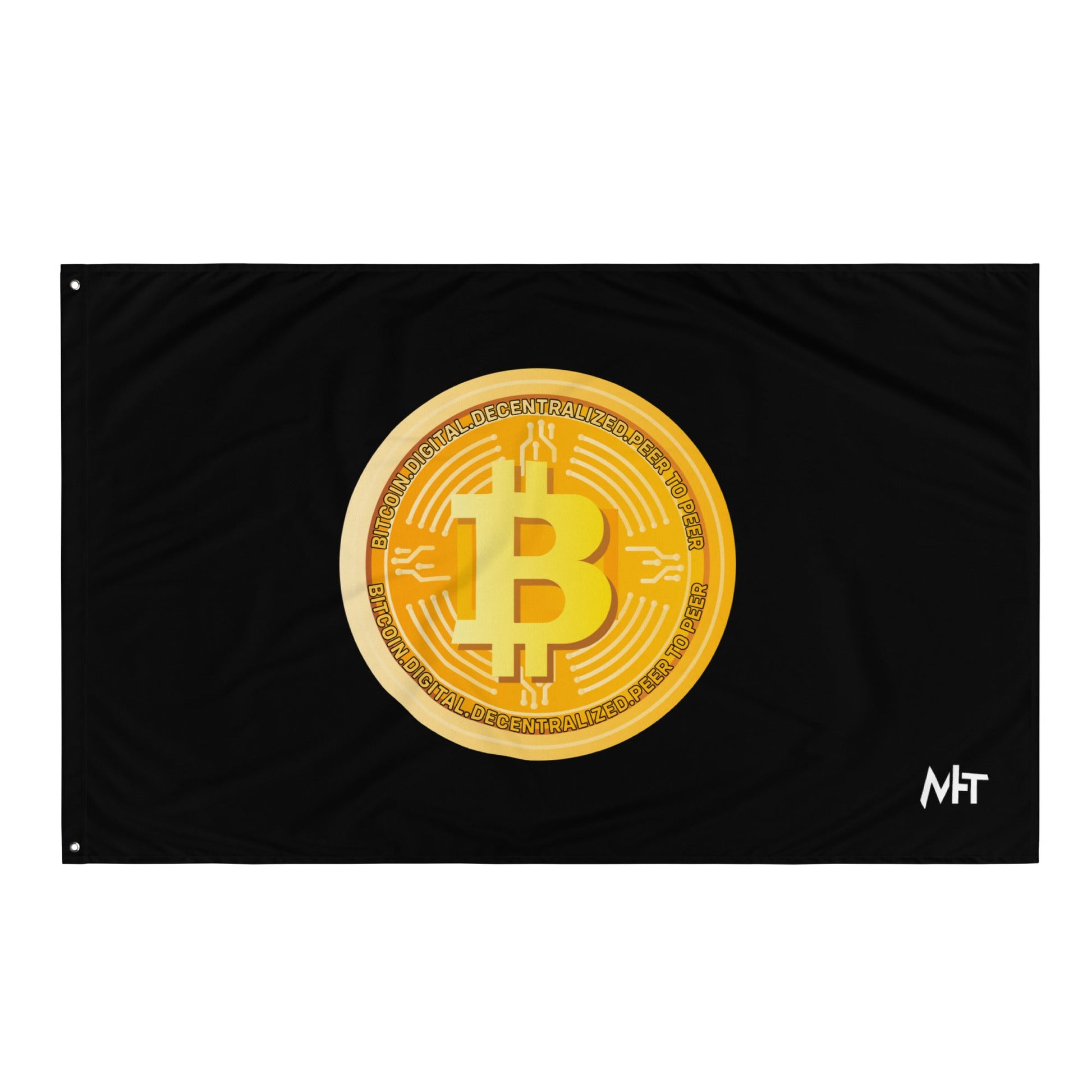 Bitcoin Medal - Flag by DarkByteGear