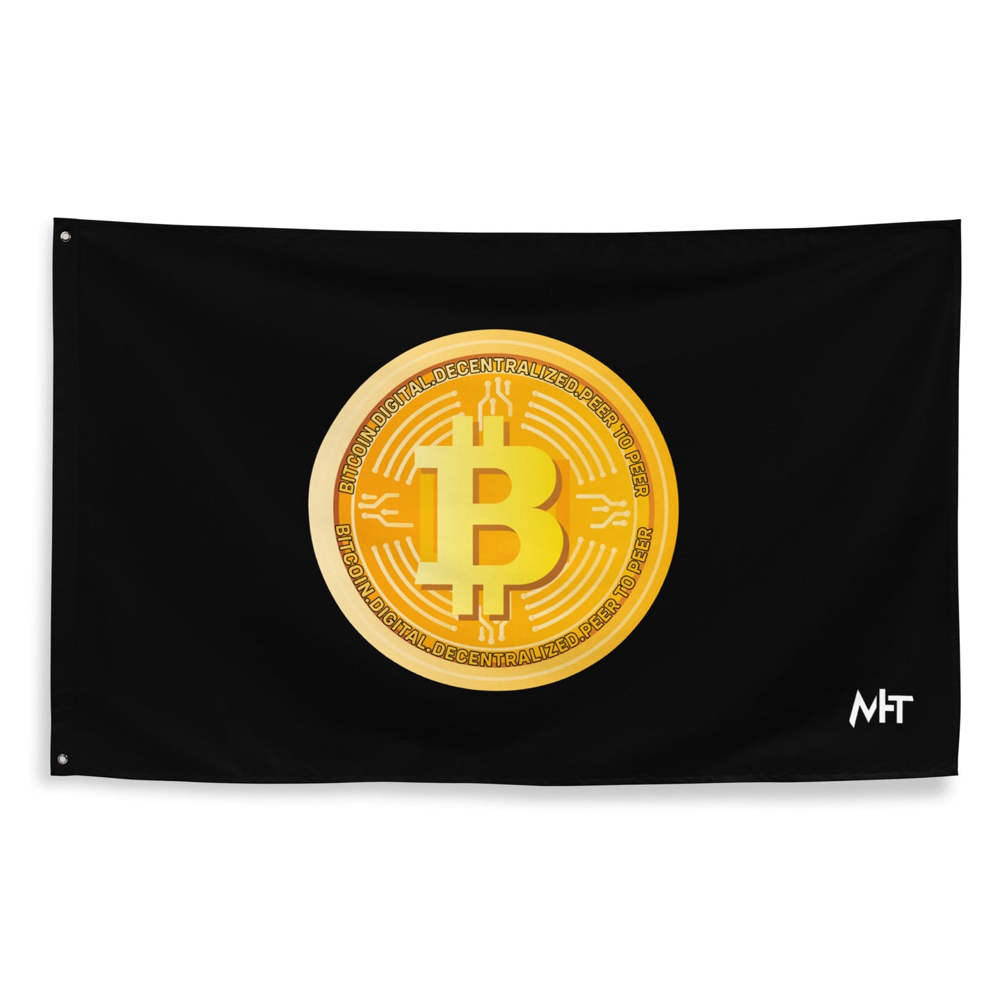 Bitcoin Medal - Flag by DarkByteGear