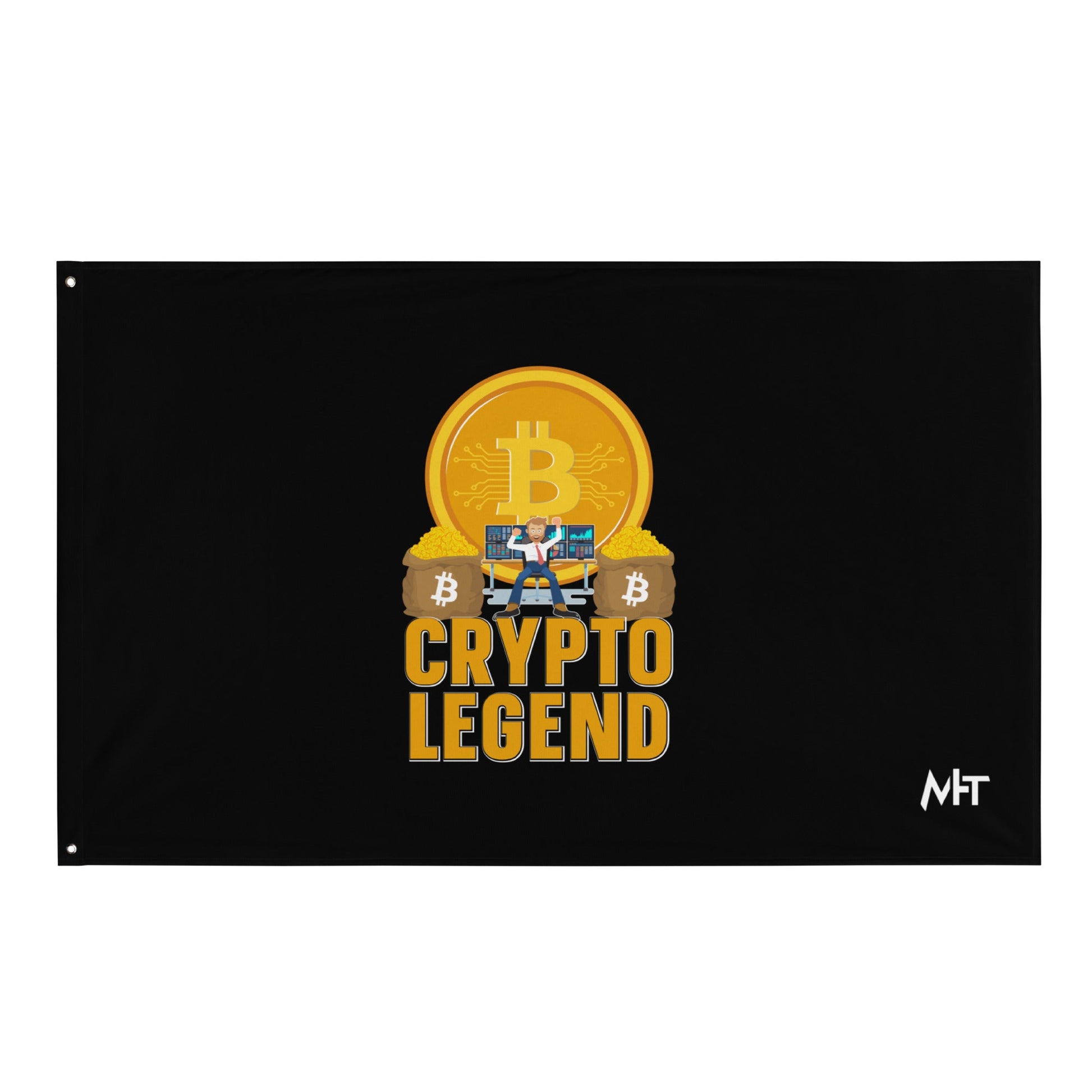 Bitcoin Legend - Flag by DarkByteGear