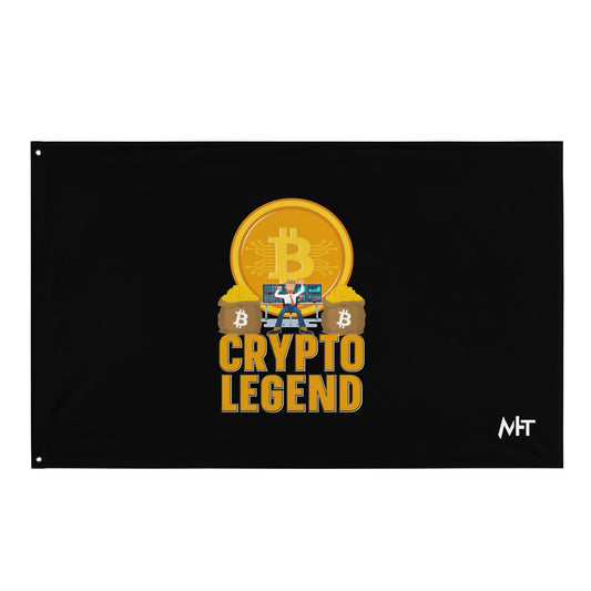 Bitcoin Legend - Flag by DarkByteGear