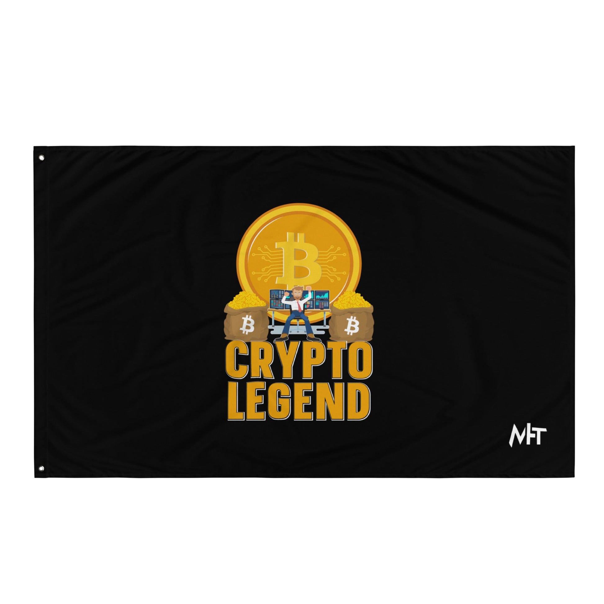 Bitcoin Legend - Flag by DarkByteGear