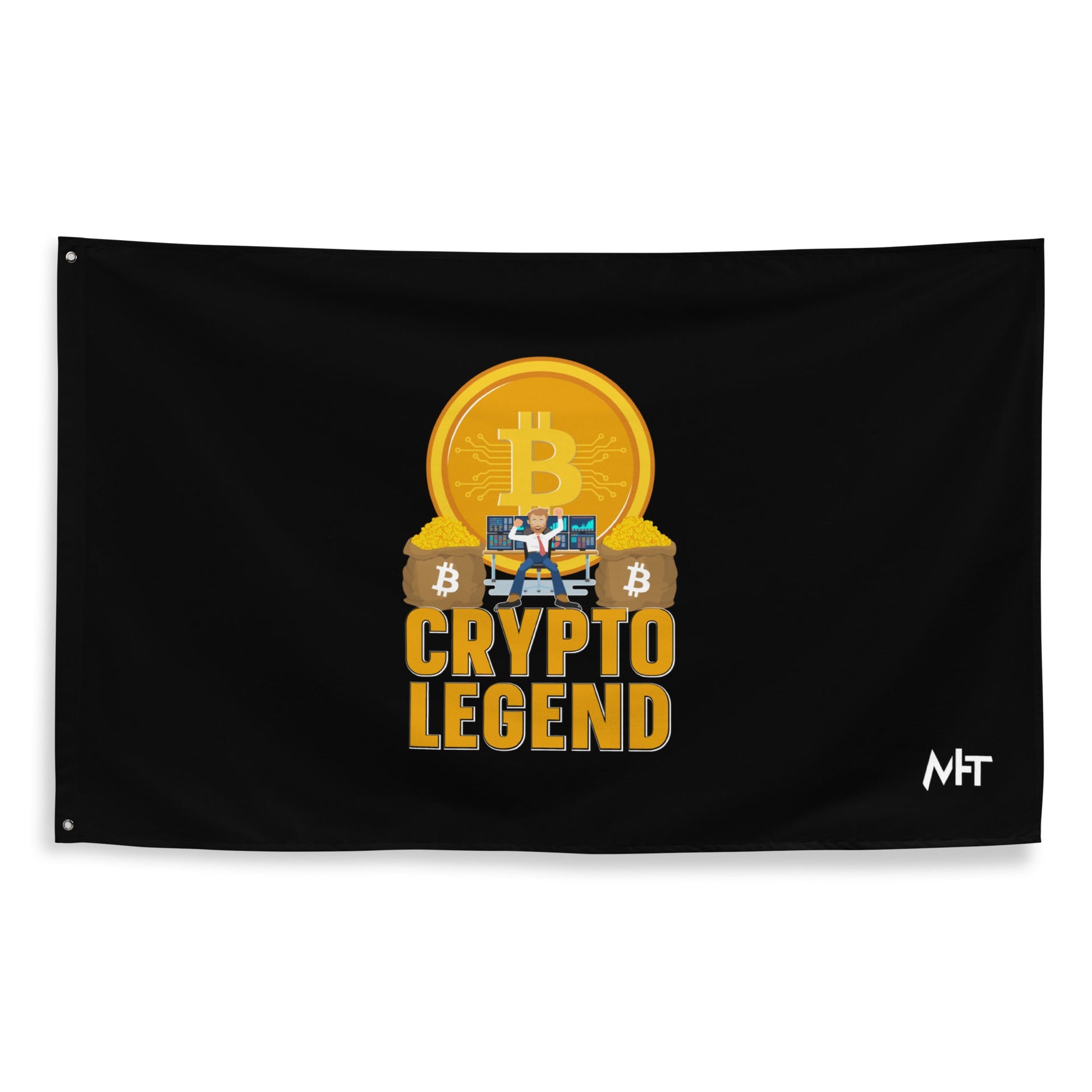 Bitcoin Legend - Flag by DarkByteGear