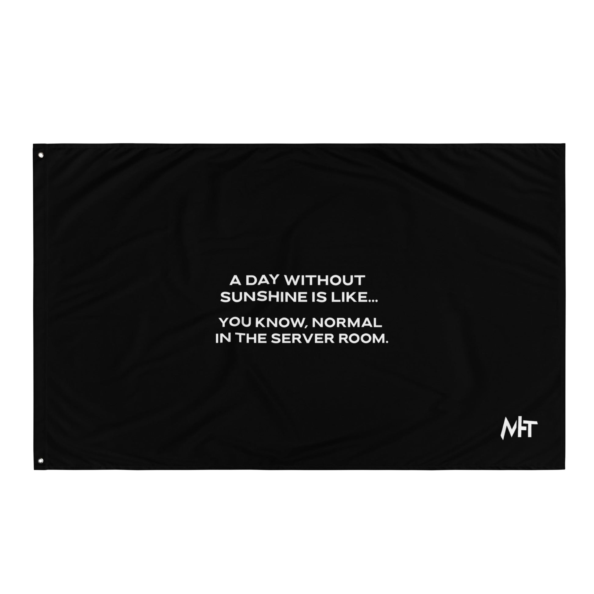 A day without sunshine is like you know, normal in the server room V1 - Flag by DarkByteGear