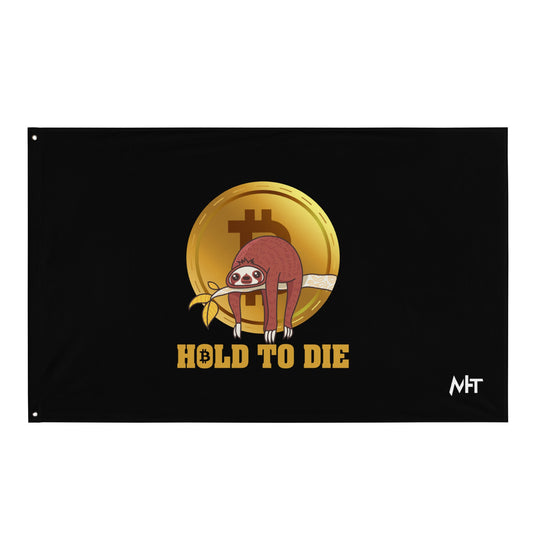 Bitcoin: Hold to Die - Flag by DarkByteGear