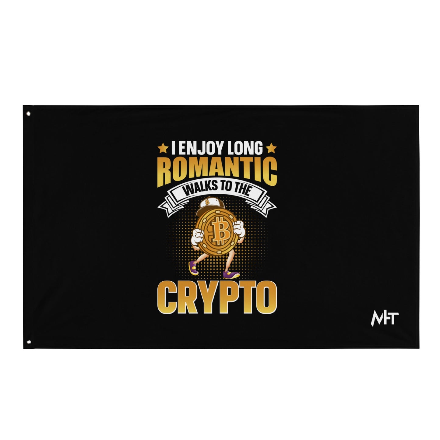 I enjoy long Romantic Walk with Crypto - Flag by DarkByteGear