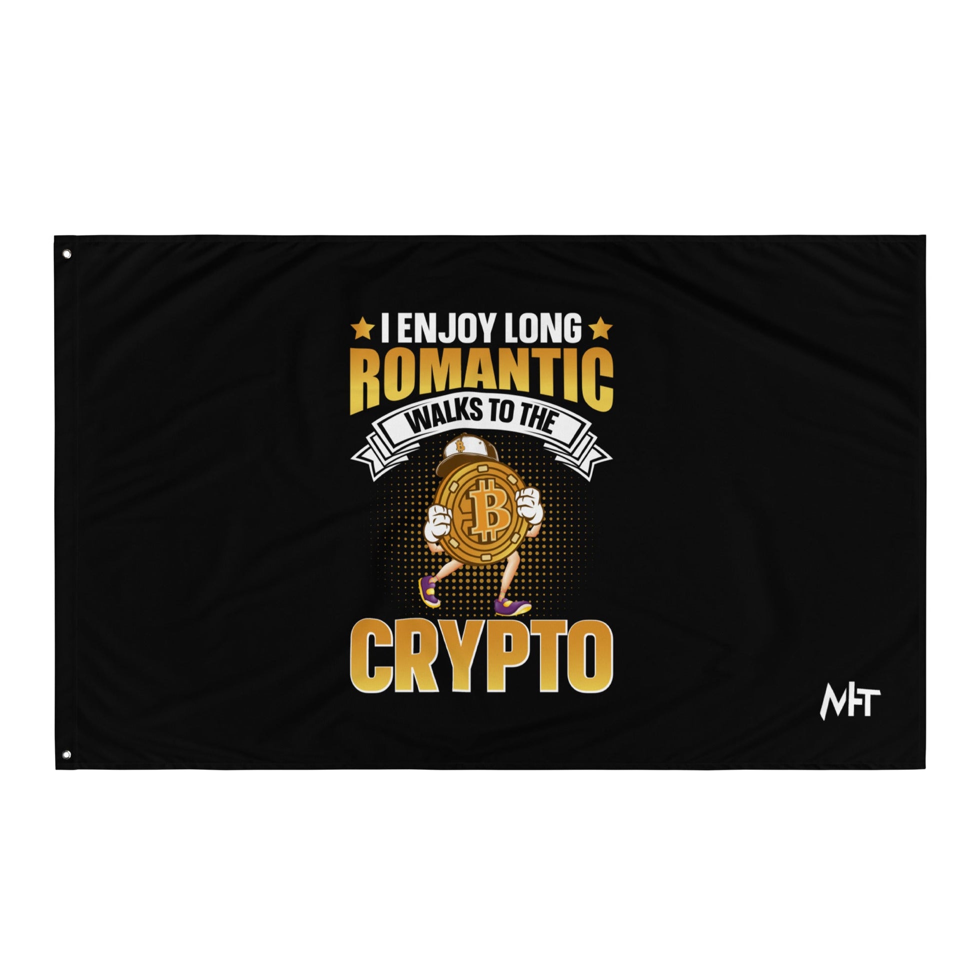 I enjoy long Romantic Walk with Crypto - Flag by DarkByteGear
