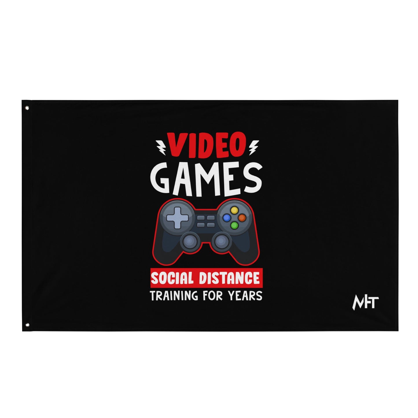 Video Games Social Distance Training for Years - Flag by DarkByteGear