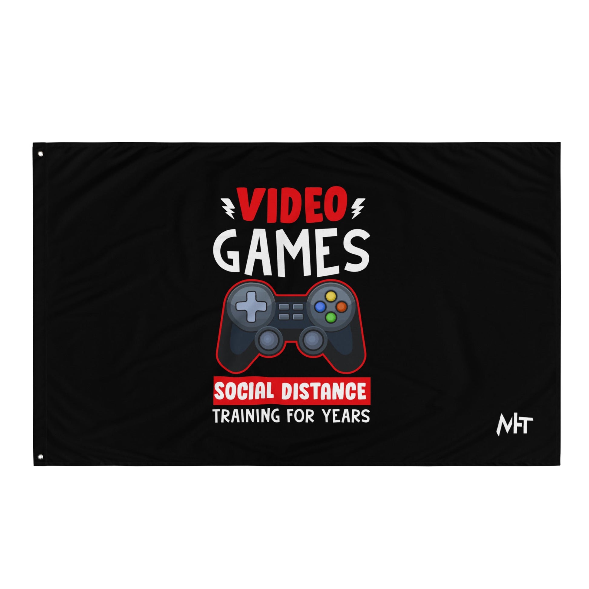 Video Games Social Distance Training for Years - Flag by DarkByteGear