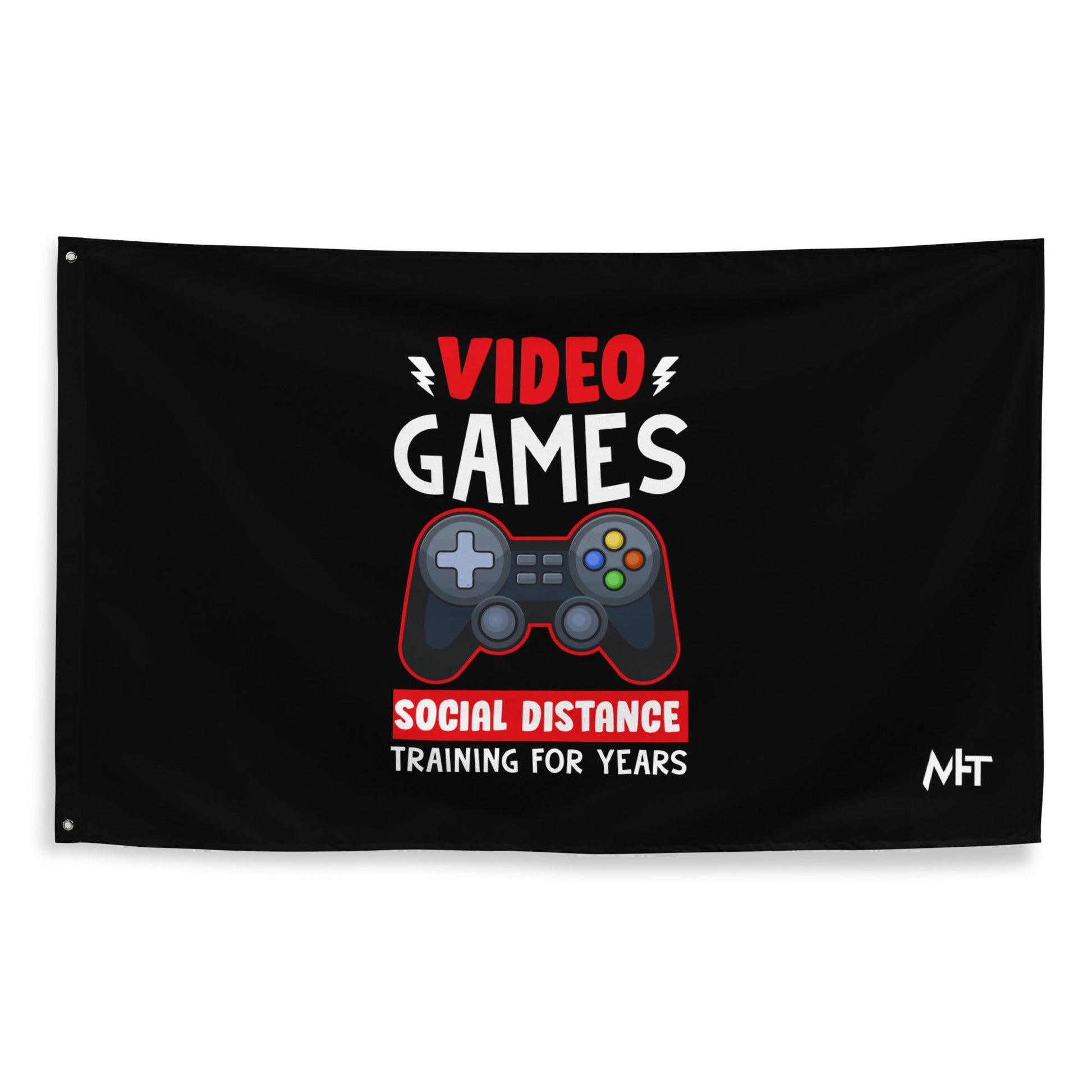 Video Games Social Distance Training for Years - Flag by DarkByteGear