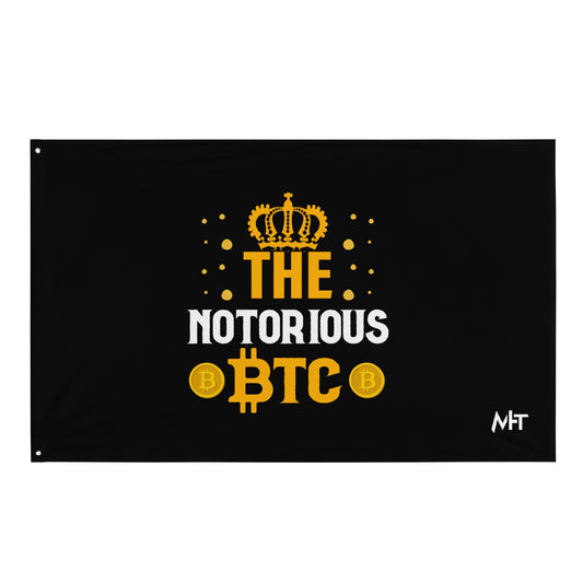 The Notorious Bitcoin - Flag by DarkByteGear