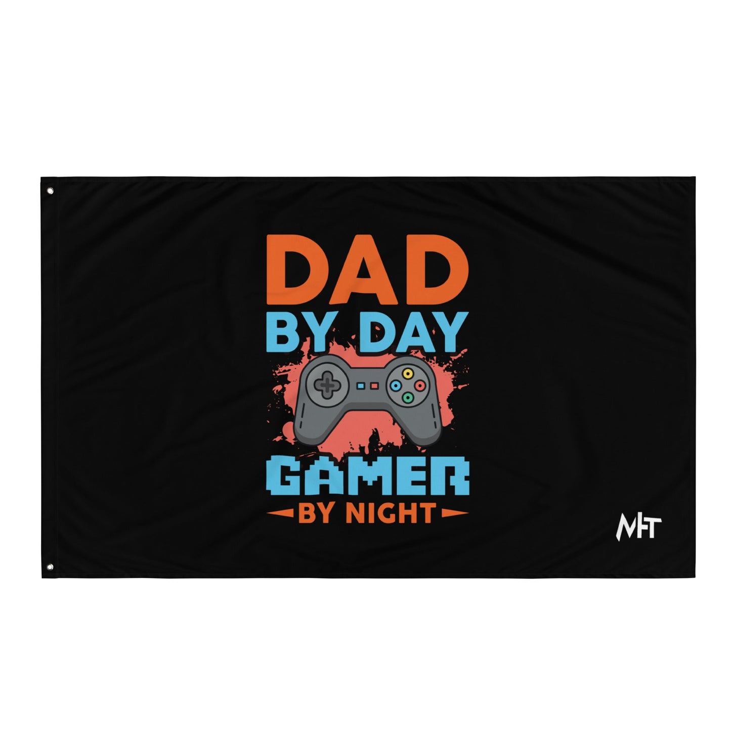 Dad by Day, Gamer by Night - Flag by DarkByteGear
