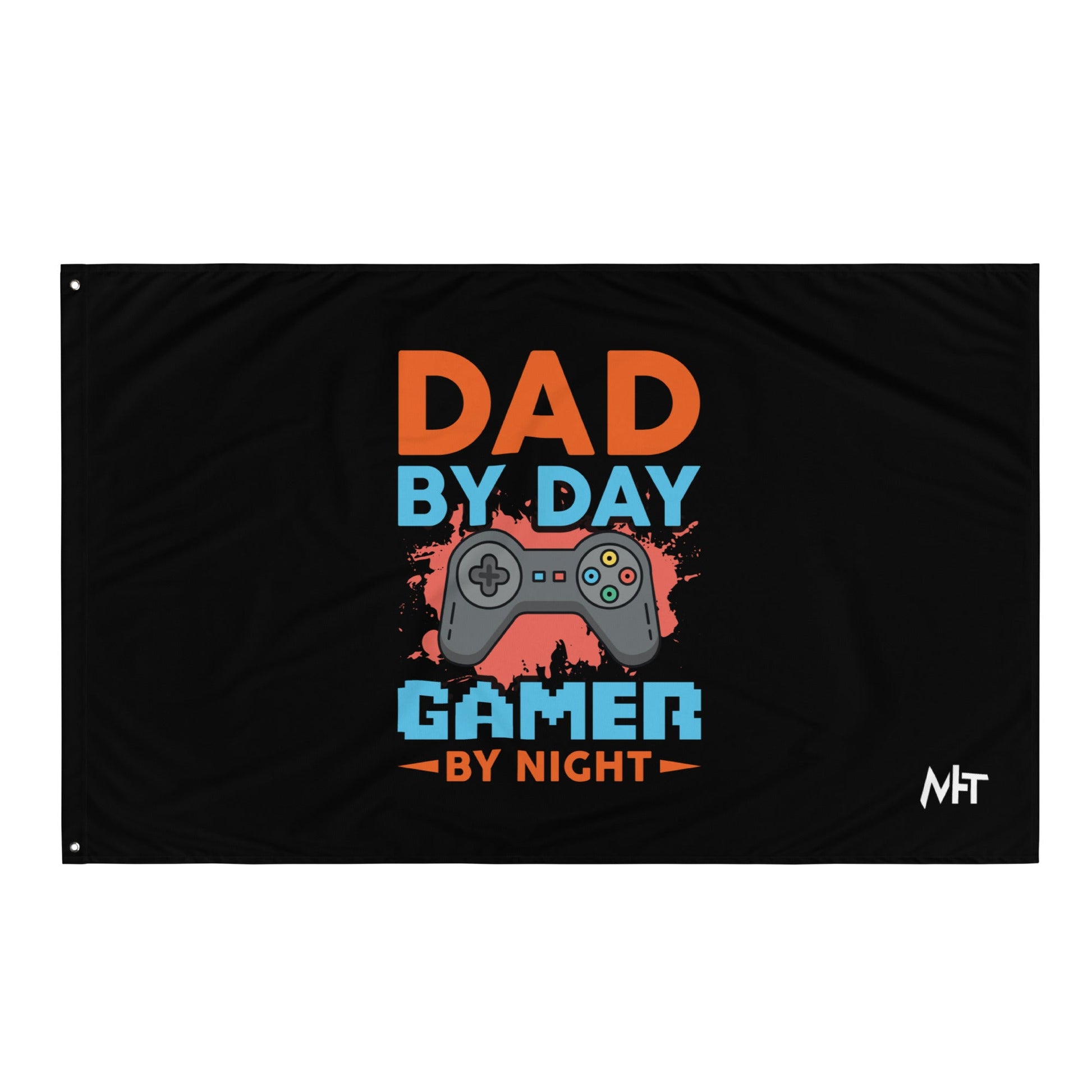Dad by Day, Gamer by Night - Flag by DarkByteGear