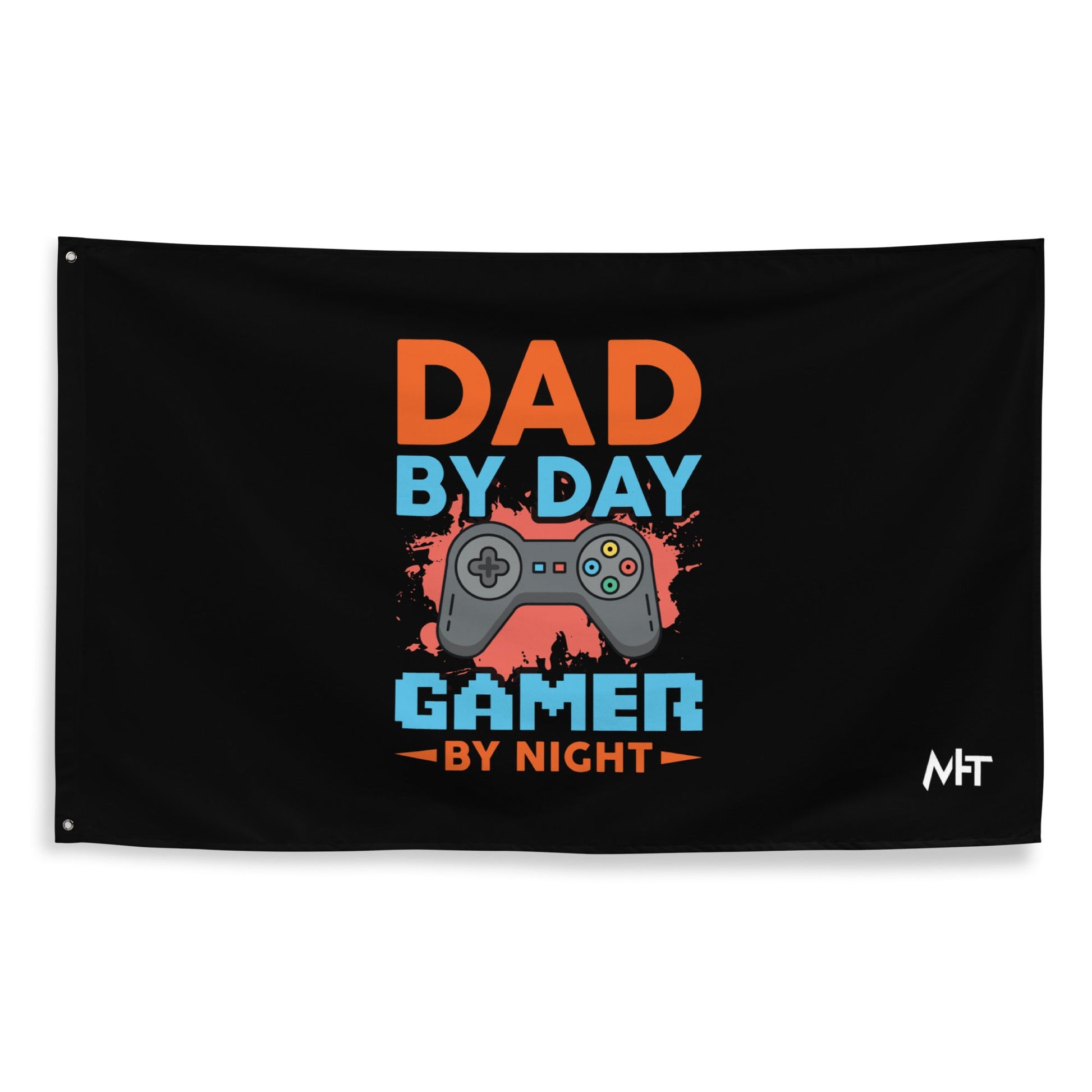 Dad by Day, Gamer by Night - Flag by DarkByteGear