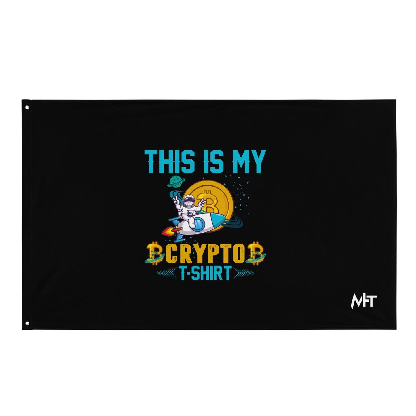 This is my Crypto T-shirt with Turtle Ninja and Missile - Flag by DarkByteGear
