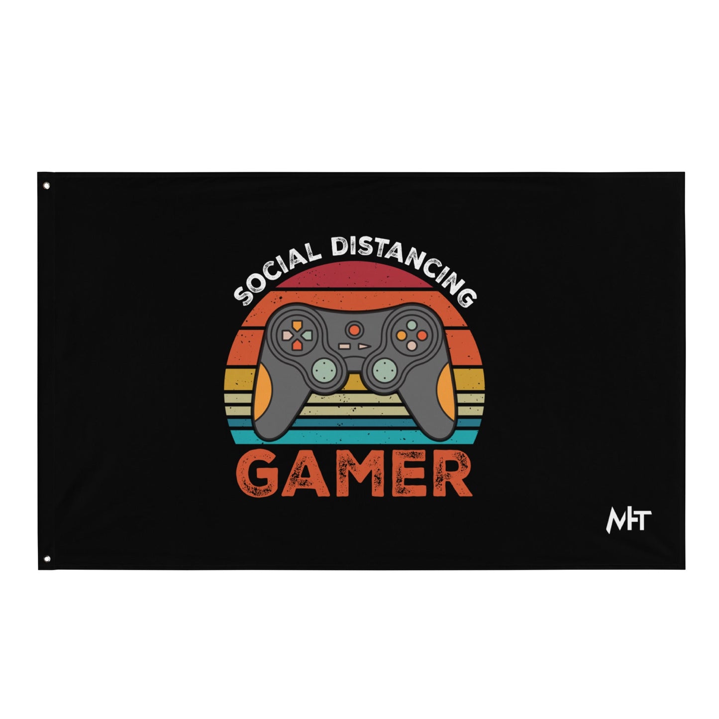 Social Distancing Gamer - Flag by DarkByteGear