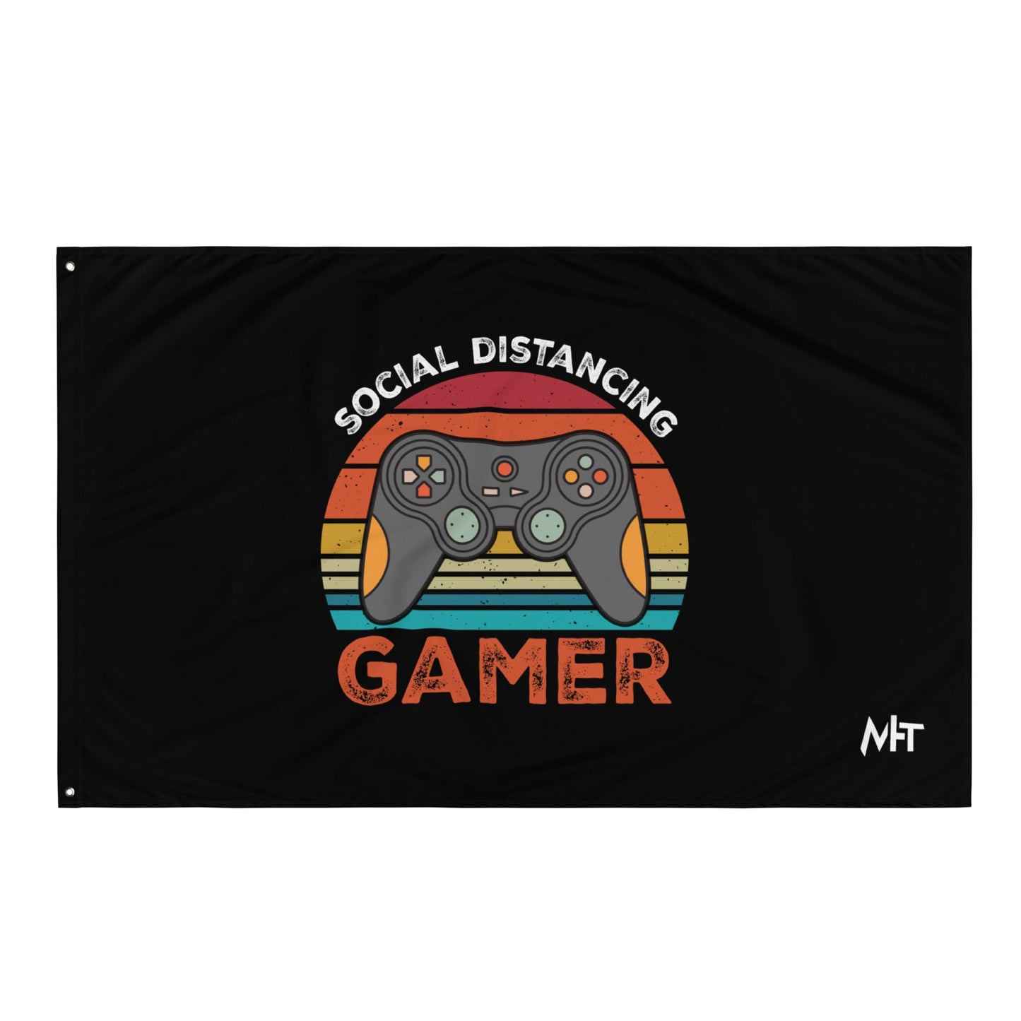 Social Distancing Gamer - Flag by DarkByteGear