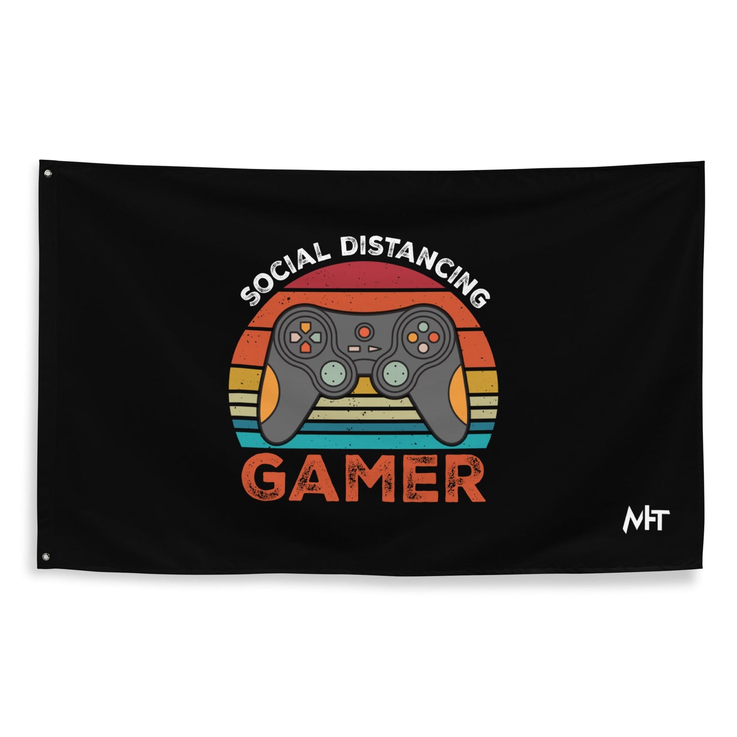 Social Distancing Gamer - Flag by DarkByteGear