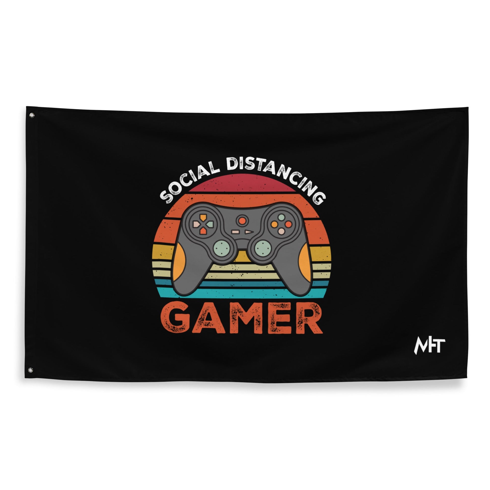 Social Distancing Gamer - Flag by DarkByteGear