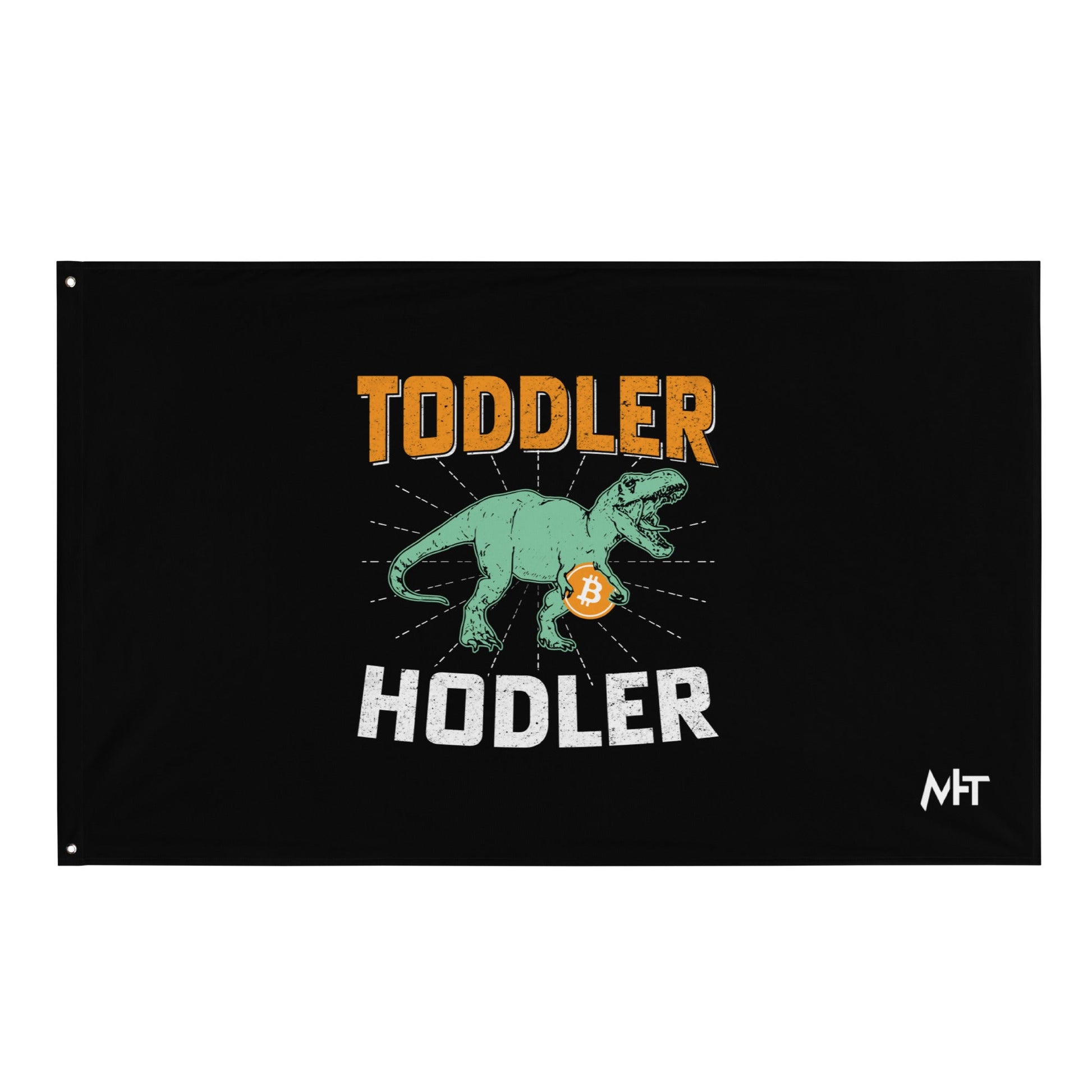 Toddler Bitcoin T-rex Holder - Flag by DarkByteGear