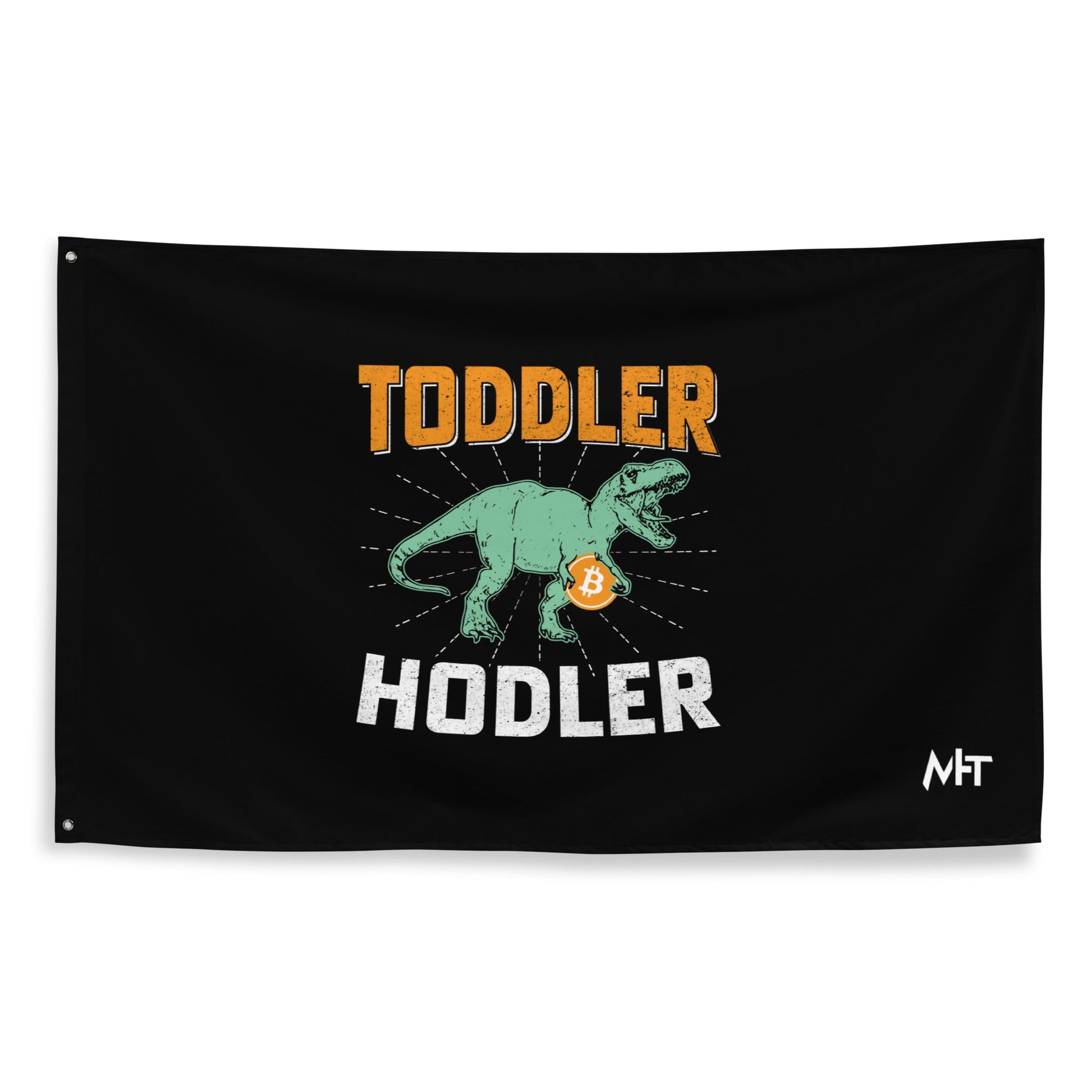 Toddler Bitcoin T-rex Holder - Flag by DarkByteGear