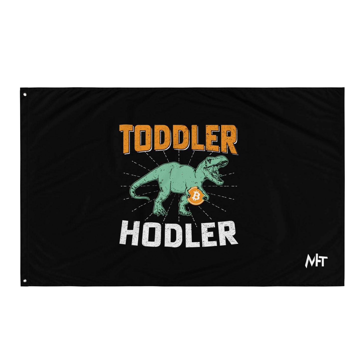 Toddler Bitcoin T-rex Holder - Flag by DarkByteGear