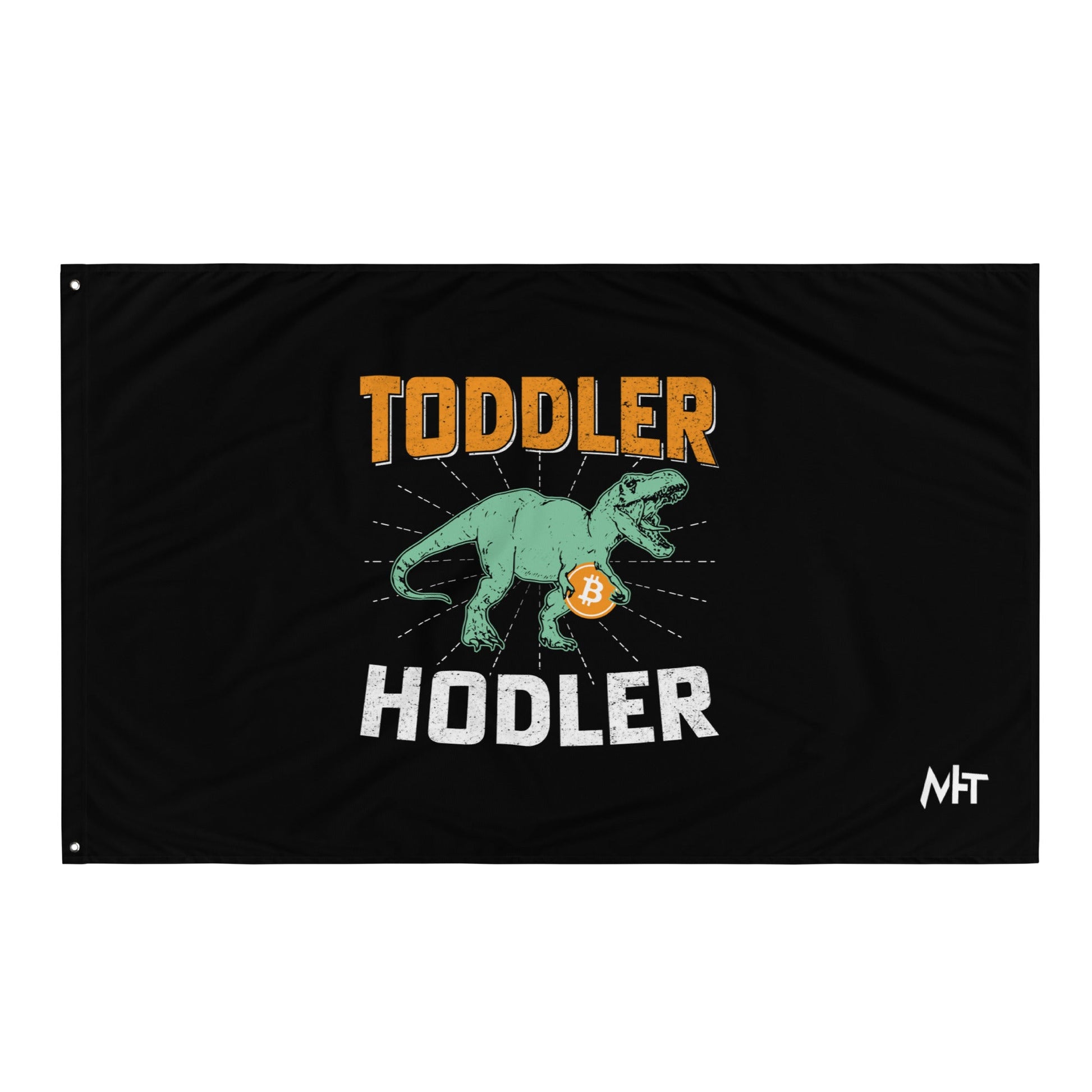 Toddler Bitcoin T-rex Holder - Flag by DarkByteGear