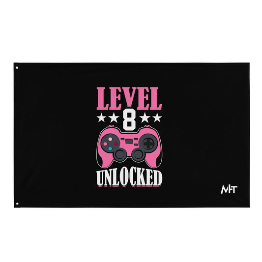 Level 8 Unlocked - Flag by DarkByteGear
