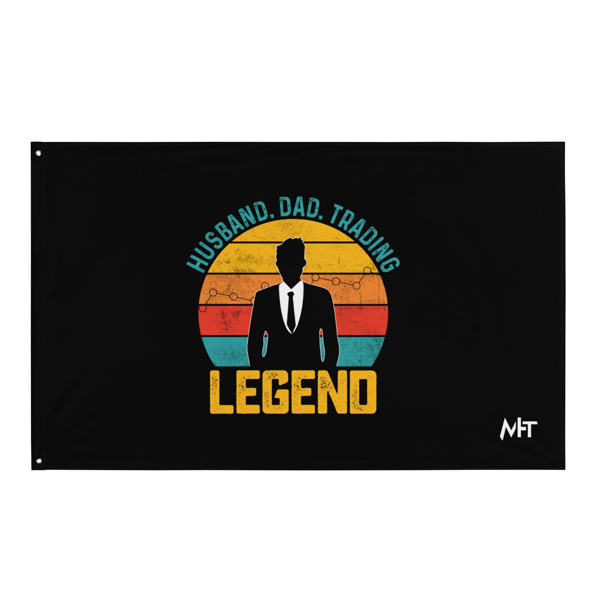 Husband.Dad.Trading Legend - Flag by DarkByteGear