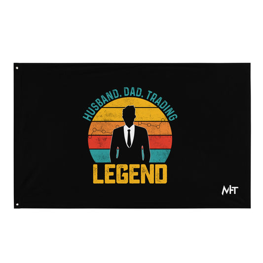 Husband.Dad.Trading Legend - Flag by DarkByteGear