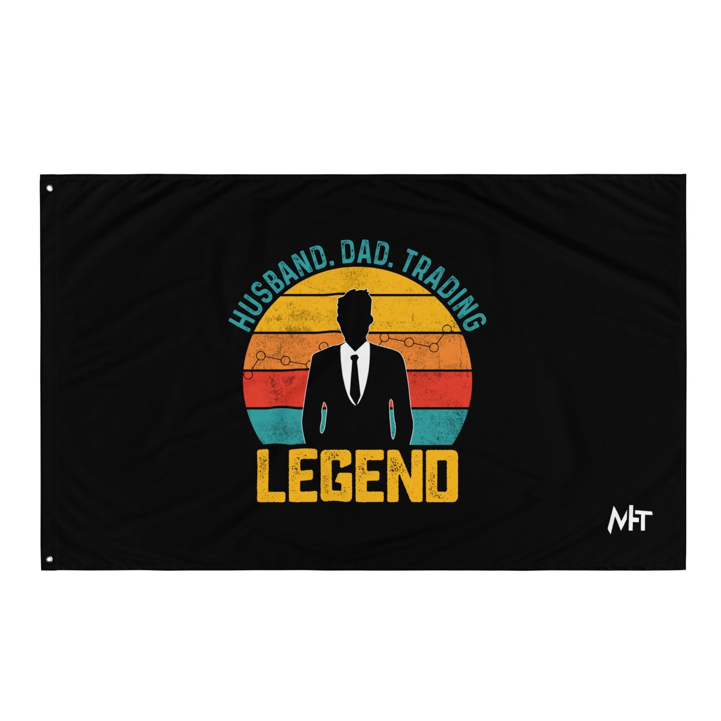 Husband.Dad.Trading Legend - Flag by DarkByteGear