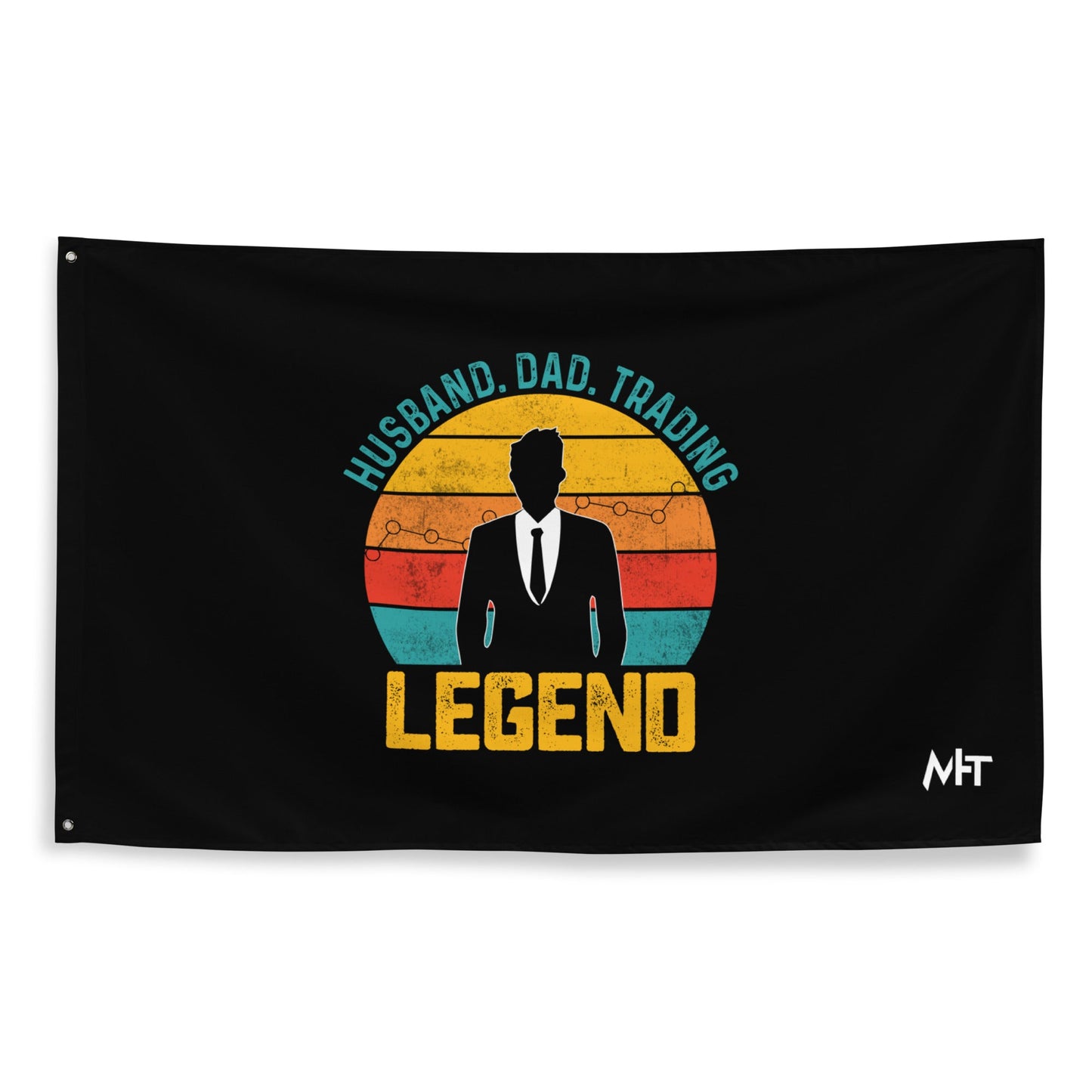 Husband.Dad.Trading Legend - Flag by DarkByteGear