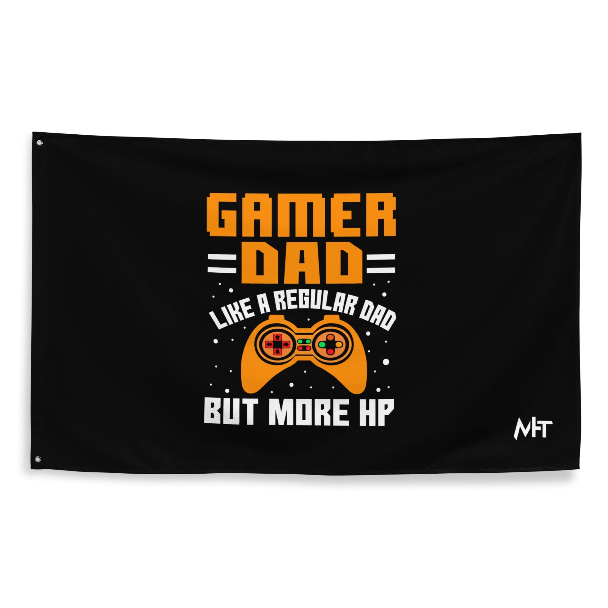 Gamer Dad like a normal one but more HP - Flag by DarkByteGear