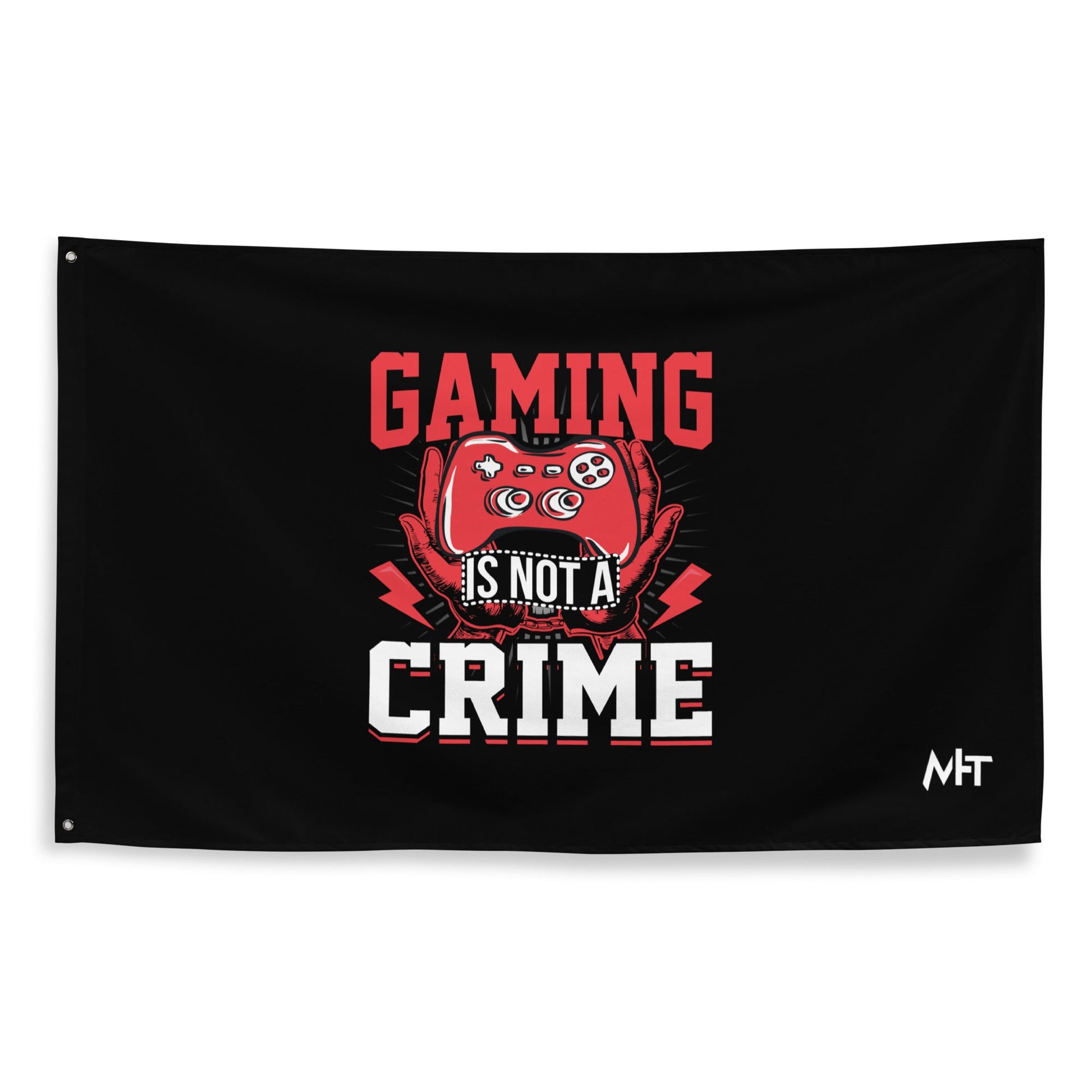 Gaming is not a Crime - Flag by DarkByteGear