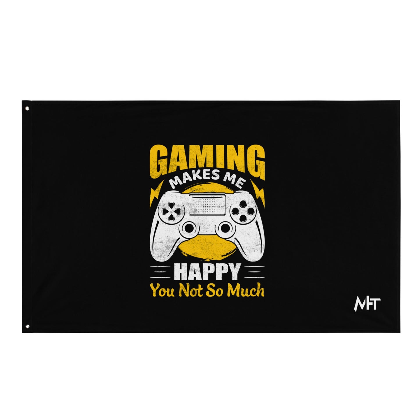 Gaming Makes me Happy (MAHFUZ) - Flag by DarkByteGear