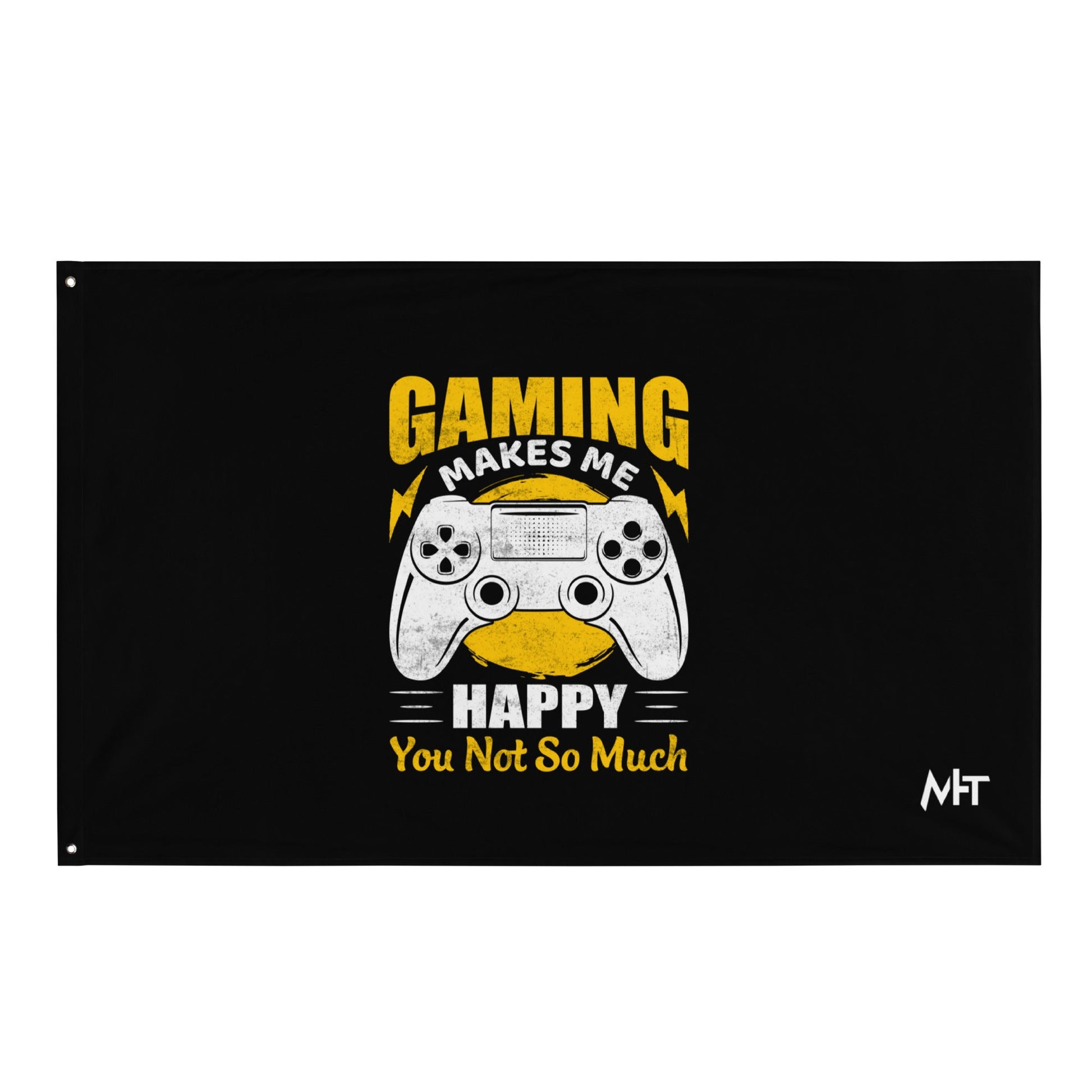 Gaming Makes me Happy (MAHFUZ) - Flag by DarkByteGear