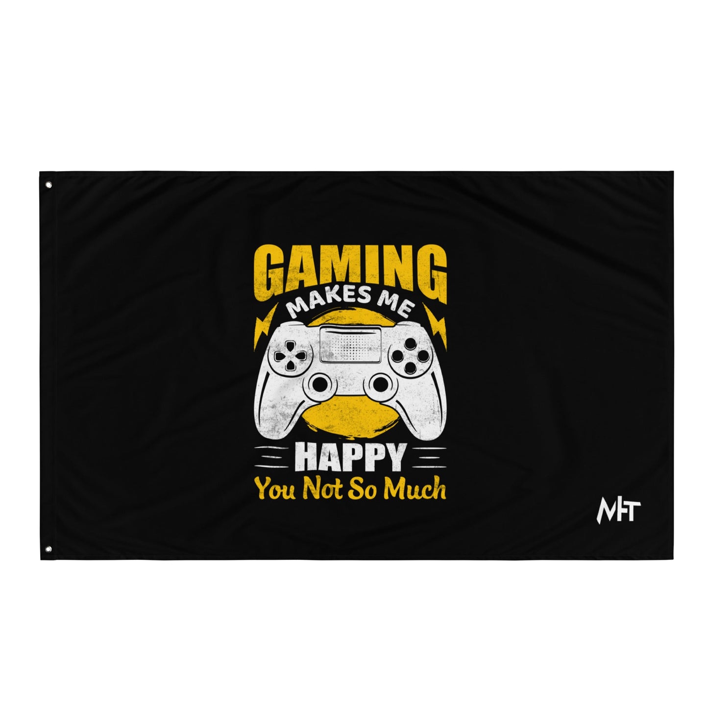 Gaming Makes me Happy (MAHFUZ) - Flag by DarkByteGear