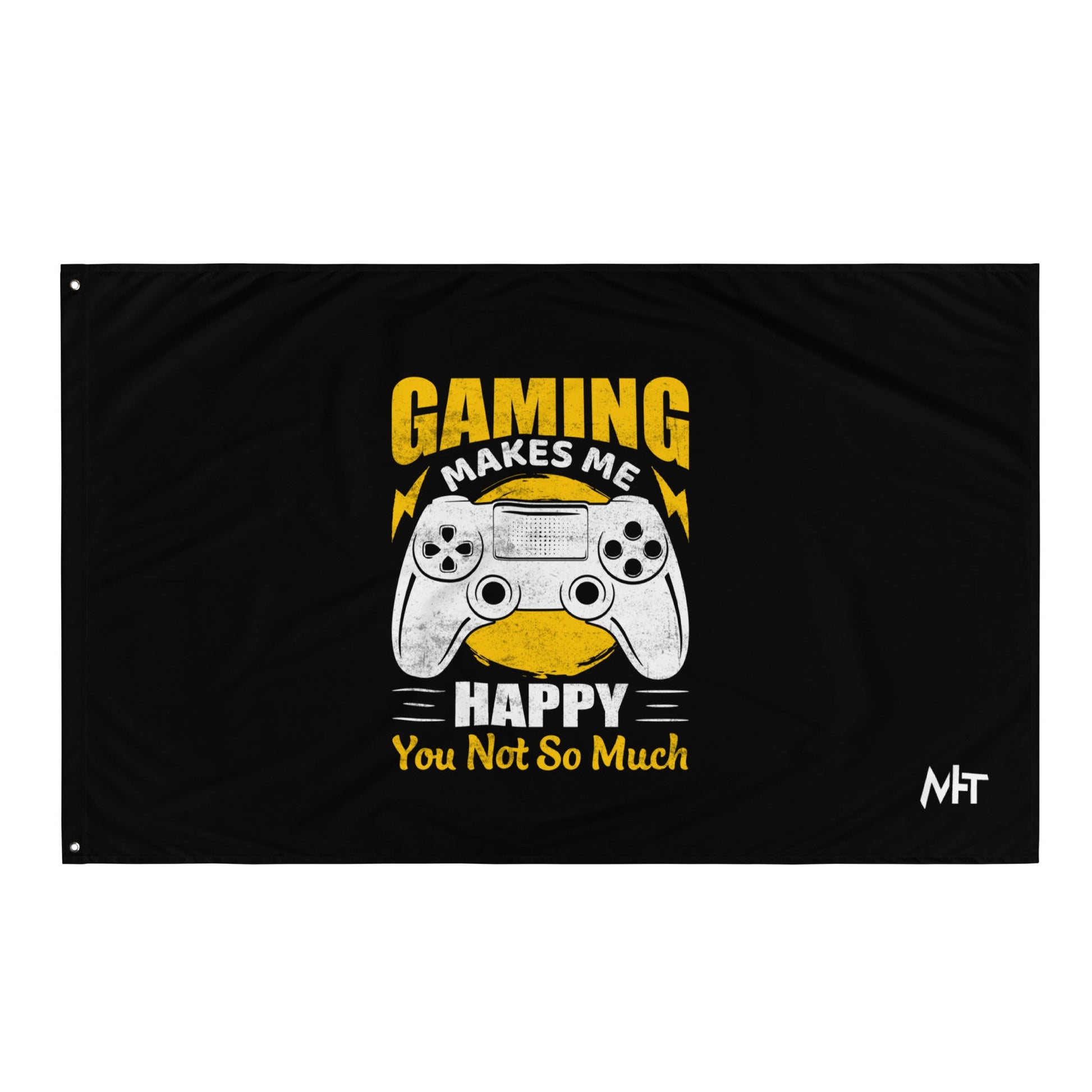 Gaming Makes me Happy (MAHFUZ) - Flag by DarkByteGear